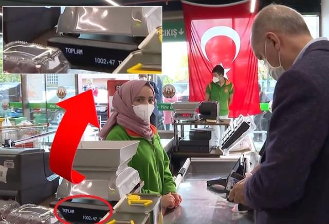 "Fiyatlar Gayet Uygun" Diyen Erdoğan'ın Alışverişi 1000 TL Tuttu
