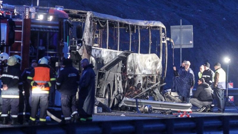 Bulgaristan’da Otobüs Alev Aldı, 45 Kişi Hayatını Kaybetti!