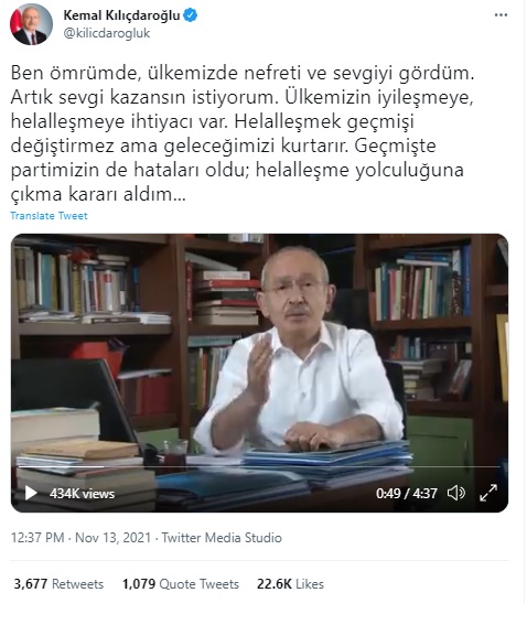 CHP lideri Kemal Kılıçdaroğlu’ndan Açıklama: ‘’Geçmişte Partimizin Hataları Oldu’’