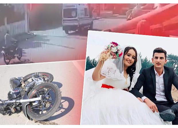 Ambulans ile Doğuma Giden Eşini Motosikletiyle Takip Eden Genç Kaza Yaptı