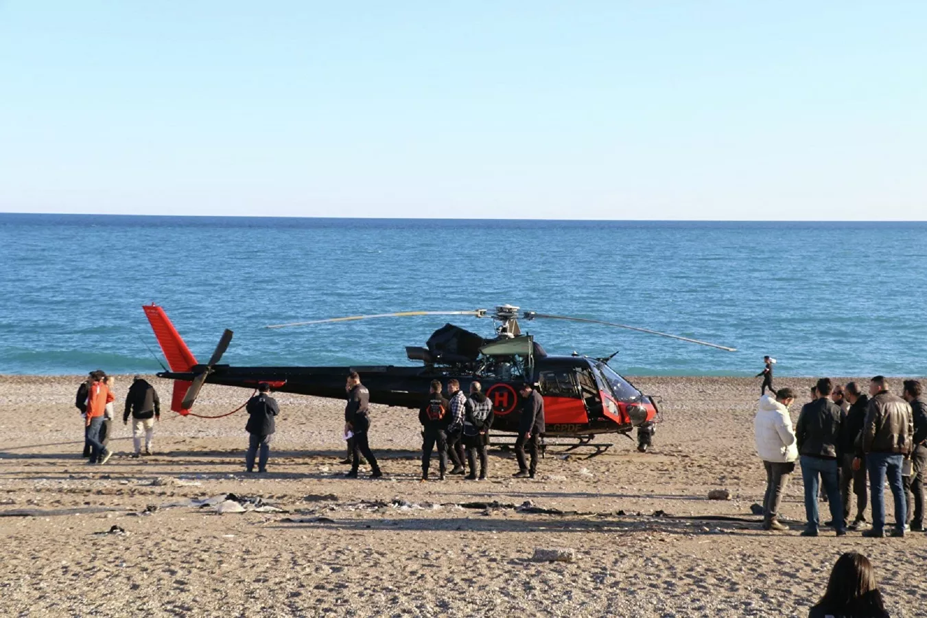 Antalya’da Korkutan Helikopter Arızası