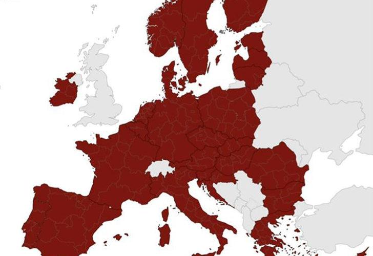 Avrupa’da Tehlike Yükseliyor: Harita Kırmızıya Boyandı!