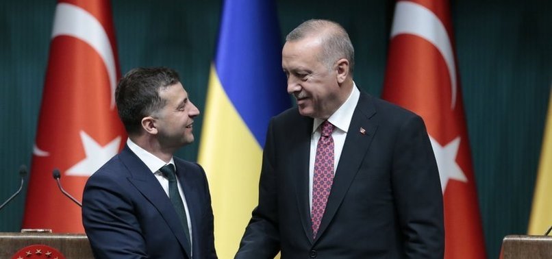 Cumhurbaşkanı Erdoğan Ukrayna Devlet Başkanı Zelenski ile Görüştü