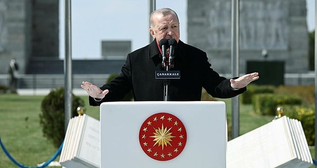 Erdoğan Çanakkale Zaferi'nin 107. Yılı Anma Töreni'nde Konuştu