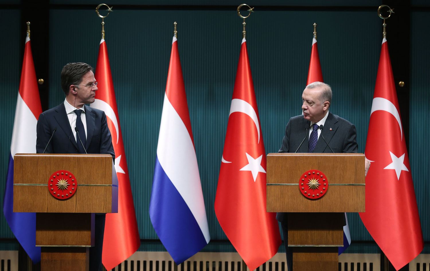 Erdoğan ve Rutte’den Ortak Basın Toplantısı