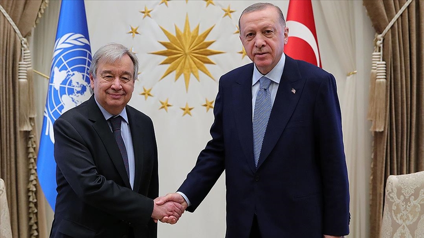 Cumhurbaşkanı Erdoğan BM Sekreteri Guterres ile Telefonda Görüştü