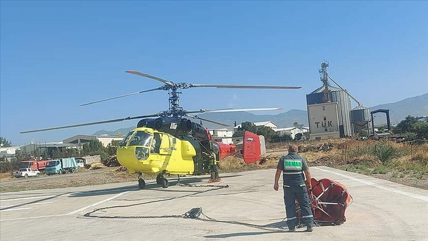 Yangın Söndürme Helikopteri KKTC’ye Ulaştı