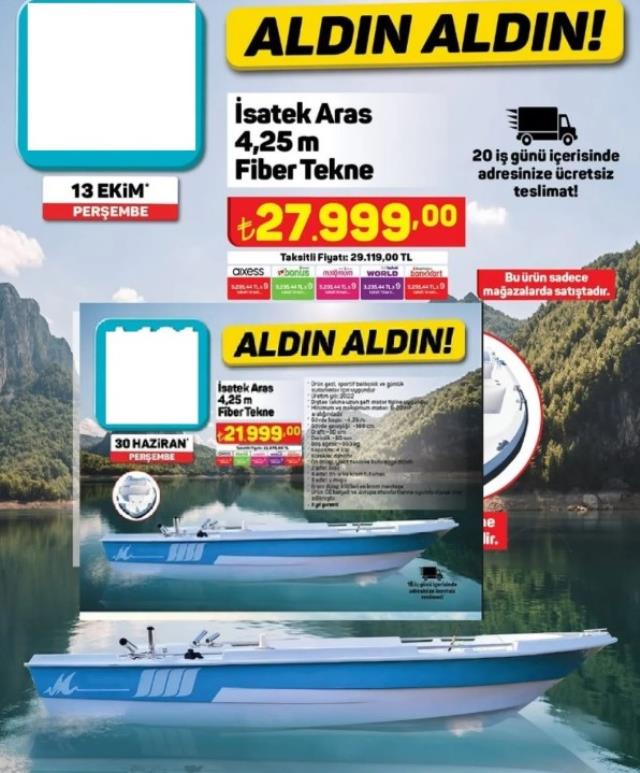 A101’e Bir Kez Daha Tekne Geldi! Fiyatı Dudak Uçuklattı