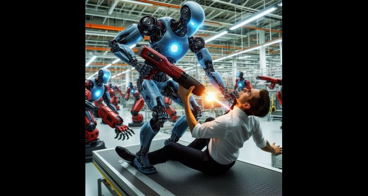 Tesla Fabrikasındaki Şok Olay, Robot İşçiye Saldırdı!