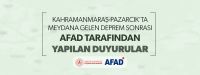 AFAD Güncel İhtiyaç Listesini Paylaştı