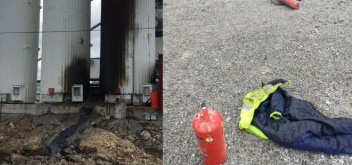 Ardahan’da Patlayan Zift Tankı Endişe Yarattı