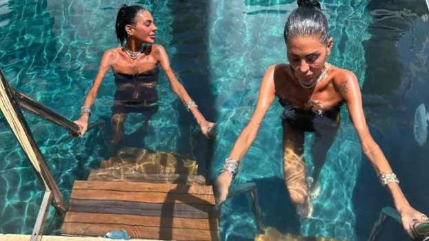 Aziz Yıldırım'ın Kuzeni Süreyya Yalçın Havuzda Paylaşımlar Yaptı