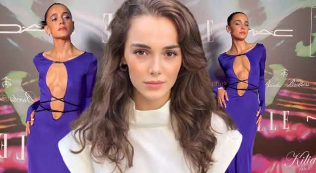 Hafsanur Sancaktutan'tan Ödül Töreninde Pozlar