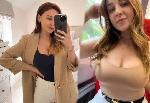 Sosyal Medya Fenomeni Olivia İç Çamaşırlarıyla Çocuğunu Almaya Gitti