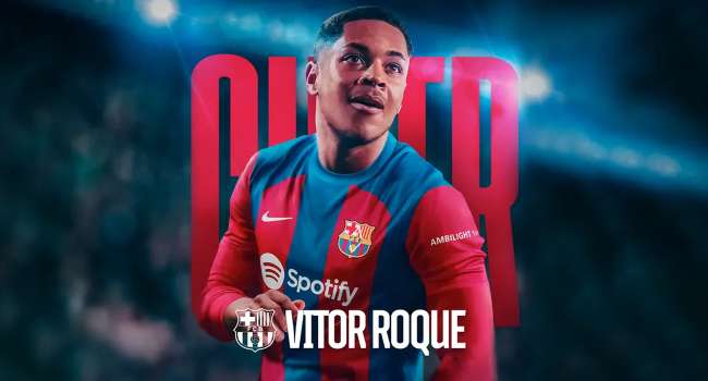 Barcelona, Brezilyalı Genç Yetenek Vitor Roque'yi Kadrosuna Kattı