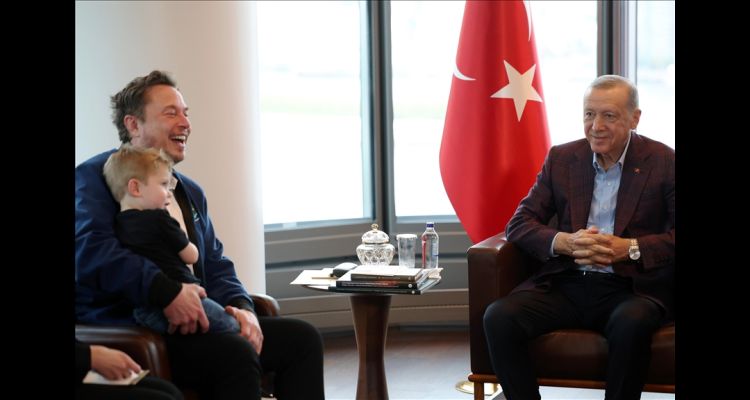 Cumhurbaşkanı Erdoğan ABD'de Elon Musk ile Bir Araya Geldi