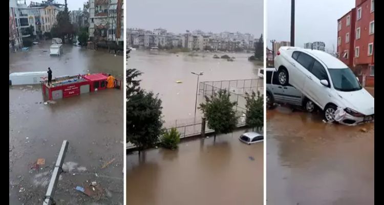Antalya'da Sel Felaketi: Turuncu Kod Verildi! Beş İlçede Okullar Tatil Edildi