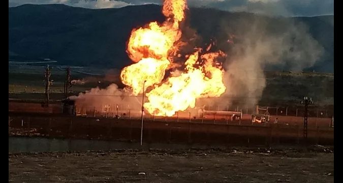 Son Dakika! İran'da Doğalgaz Ana Dağıtım Borusunda Bir Patlama Meydana Geldi