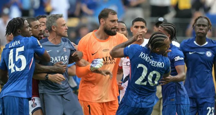 FIFA Kulüpler Dünya Kupası'nı Chelsea Kazanınca Luis Enrique Joao Pedro’ya Saldırdı