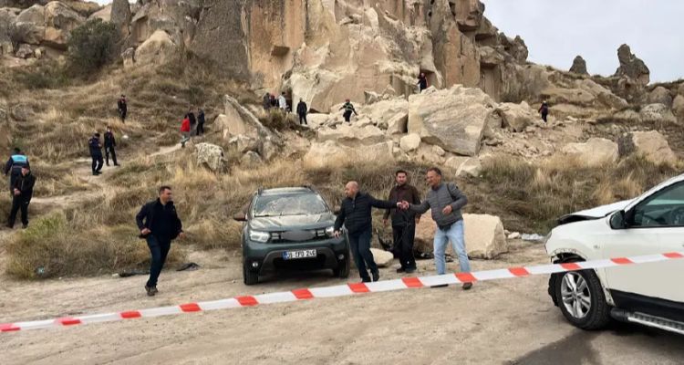 Kapadokya Göreme'de Peribacası Çöktü! Soruşturma Başlatıldı