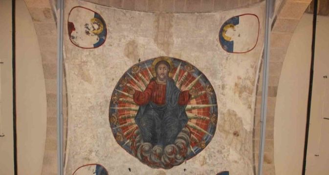 Fetih Camii Restorasyonunda Hazreti İsa Freski Çıkarıldı